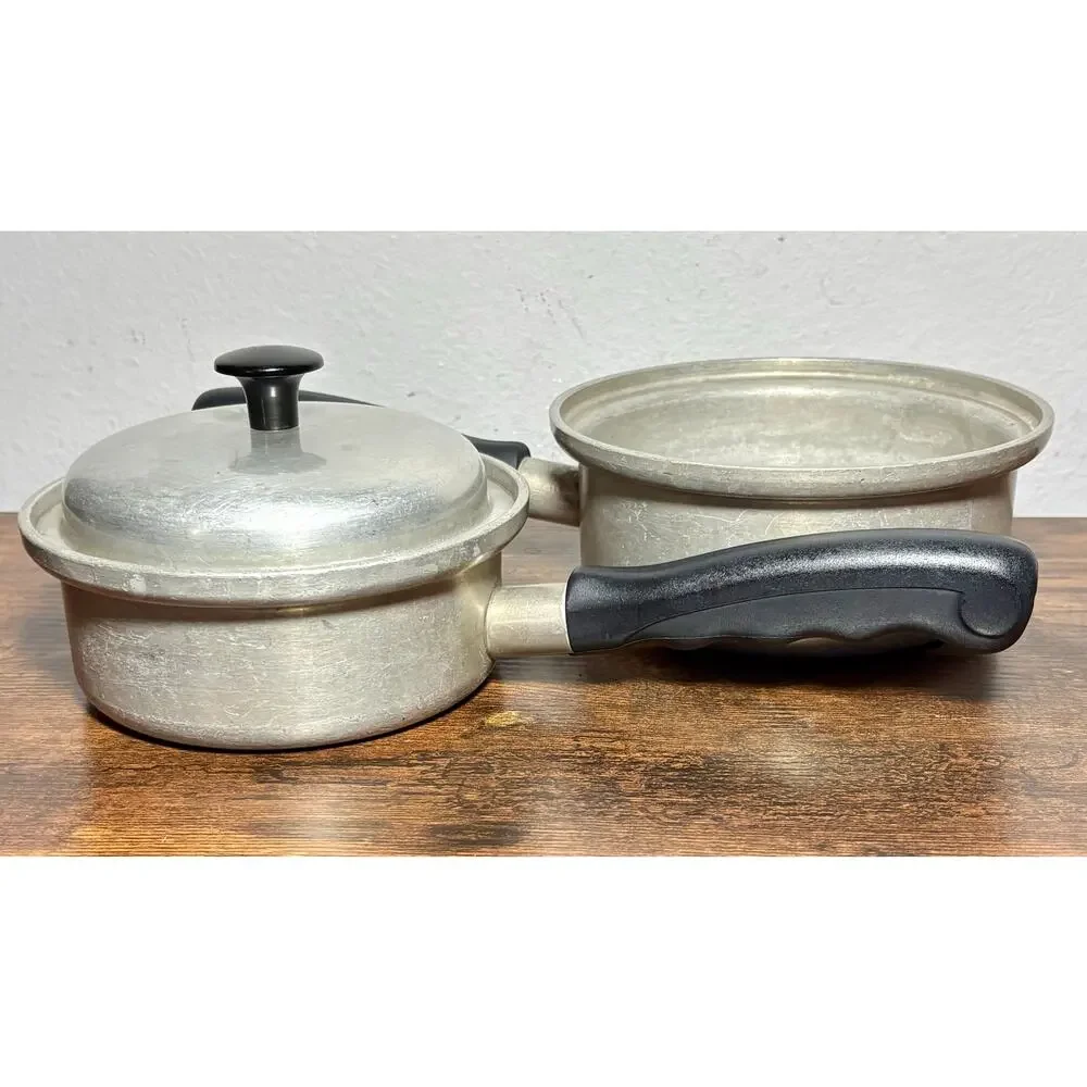 Vintage Vita Craft Aluminum Sauce Pan Set #201N & #200N Made In USA Mid-century